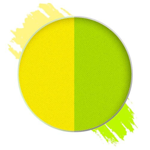 Image of Mehron Paradise FX UV Neon Glow - Stardust - Neon Yellow /Yellow UV 0.25 oz | Pro Water-Activated Shimmer Paint for Raves, Costumes, SFX, Halloween, Stage, Screen, Theater & Cosplay
