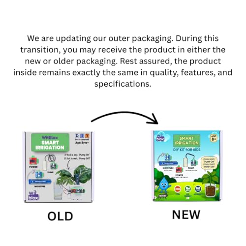 WitBlox DIY Smart Irrigation School Project Kit with Free Online Class | STEM Learning| Automatic Watering System| Sensors & Pump | Kids Science Fair Exhibition | Birthday Gift for Age 8 9 10 11 12 |