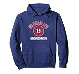 Gonzaga Basketball: Graham Ike Name Number Ball Pullover Hoodie