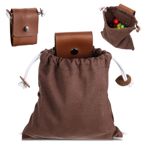 XLIUAX Waxed Canvas Foraging Bag Waterproof Multi-Purpose