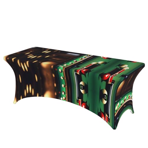 Nappe lavable en élasthanne stretch 1,8 m motif billard宴会 - 2
