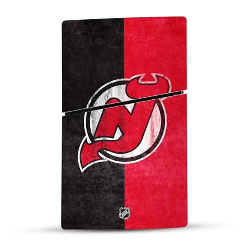 Skin New Jersey Devils PS5 Slim Digital autocollant vinyle NHL console