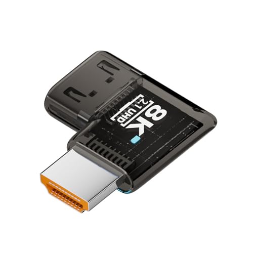 KEXIAO HDTV - Adaptadores hembra a macho, conectores en ángulo de 90 grados para dispositivos 8K60Hz 4K120Hz con opción de 12 estilos