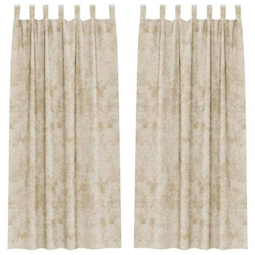 Rideaux velours de qualité supérieure texture douce teinte crème douce