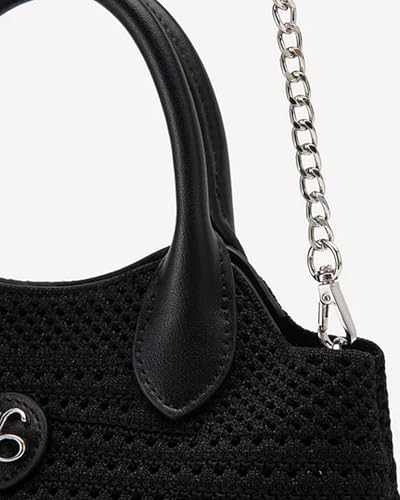 Image of Cosy Cute Mini Purse for Women Girls, Small Top-Handle Bags with Adjustable Strap, Handbag for Everyday Use and Evening Outfits Black