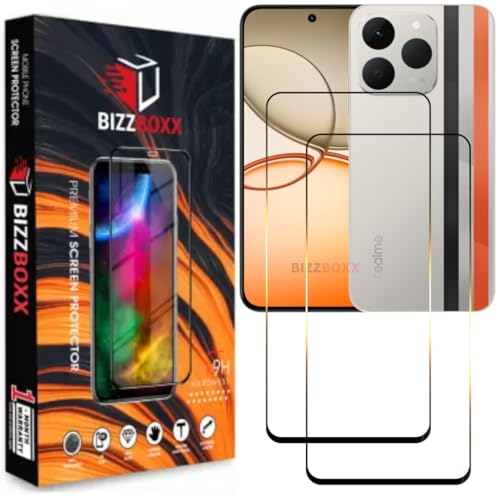 Image of Screen Guard Compatible with Realme NARZO 90 5G Tempered Glass Screen Protector Guard - HD Clarity, Anti-Fingerprint (For Narzo 90-6.57 inch) With Installation Kit - Pack of 2