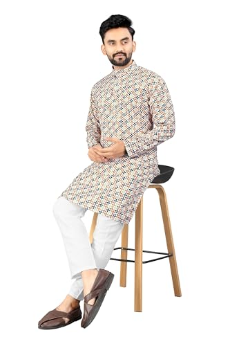Image of Trustous Kurta Pyjamas set for Mens | Pyjamas with kurta PRINTED and classis look |KURTA Pyjamas SET