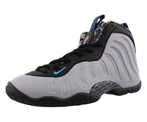 Nike Little Posite One GS Boys Shoes Size 3.5, Color: Wolf Grey/University Gold