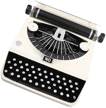 Old Fashioned Typewriter, Typewriter Old Fashioned Antique Typewriter Props Stress Relief Typewriter Ornament Desktop Decor Retro Vintage Typewriter Model for Studios Offices Decor