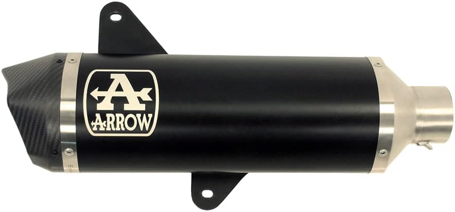 ARROW Urban Aluminium Dark Silencer with Carbon End Cap Vespa GTS 300 '21 Homologated Aluminium Dark Urban Silencer with Carbon End Cap