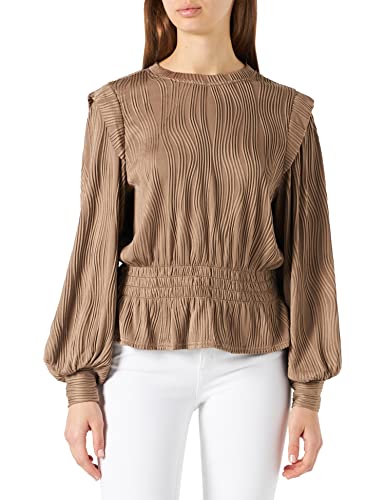Blouse femme PIECES Pcanela haut smonck衬衫 à manches longues