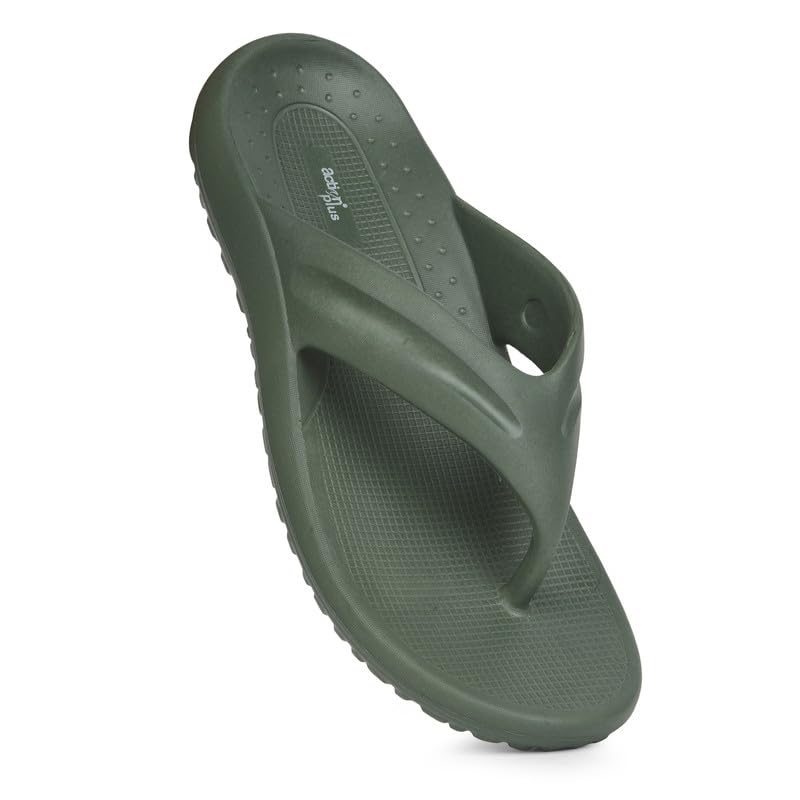 Image of ACTION Extra Soft Men's PILO Comfort Slippers | Lightweight & Anti-Skid Flip Flops with Cushioned Footbed | Waterproof Slippers for Men & Boys