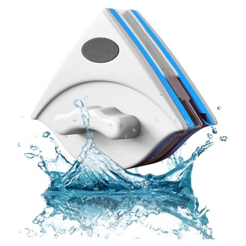 Bavooty Magnetic Window Cleaner with Ergonomic Handle Cover