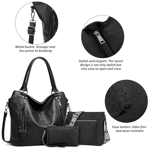 Bolso Tote para mujer TANTOMI de cuero grande miniatura 4