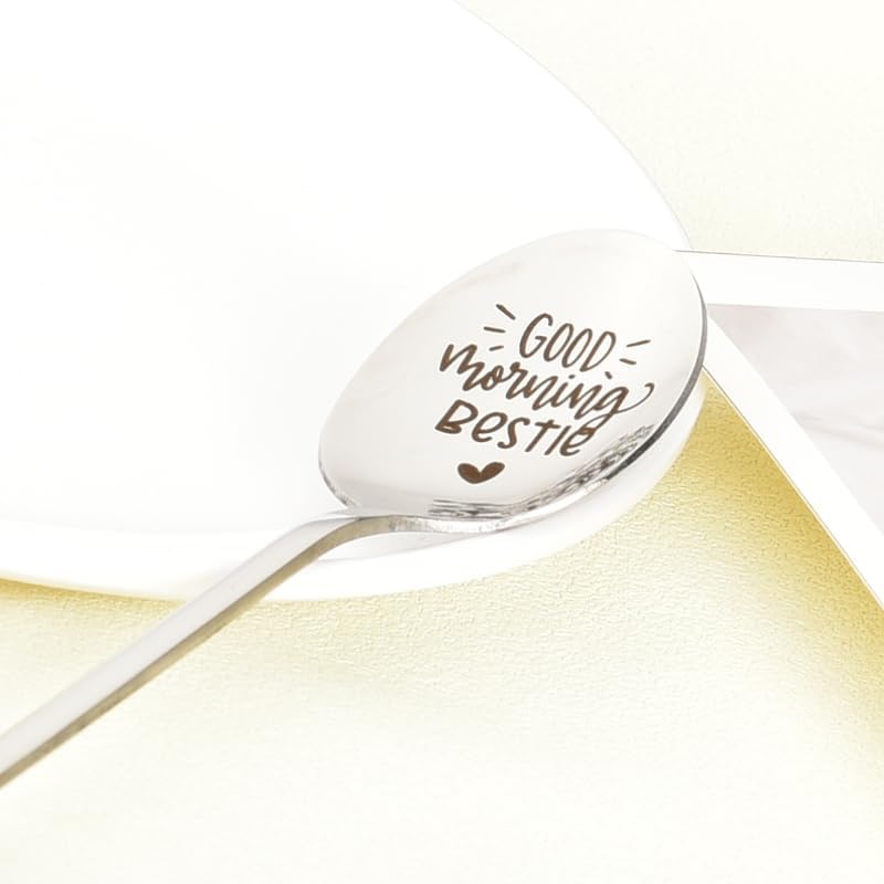 Miniatura 5 de Regalos para mejores amigas, para mujeres, niñas, buenos días, para mejores amigos, cucharas para amantes del café, té, mejores amigos, Navidad,