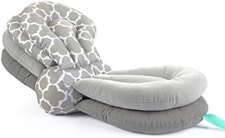 ESINPHLOS Nursing Pillow Multi Function Breastfeeding Pillow Maternity Nursing Pillow Baby Breastfeeding Pillow Baby Feeding Pillow Positioner Adjustable Height-Gray