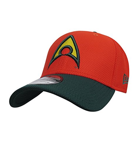 Aquaman Logo Orange Fitted New Era 39Thirty Cap- Large XLarge