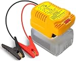 Jumper Cables avec adaptateur pour DeWalt 20V Démarreur de voiture de saut à batterie,12V Démarreur de voiture de saut portable, avec 11AWG Kit de saut Câble pour adaptateur de câble booster automobile (batterie non incluse)