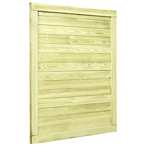 Portillon de Jardin, Portail de Jardin Porte de Clôture Bois de pin imprégné 125x100 cm