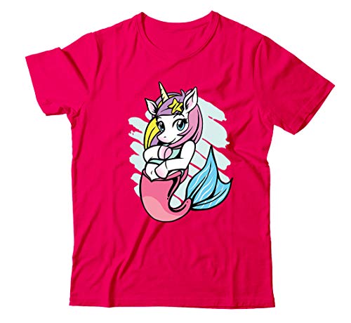 Image of Girls' T-Shirt Mermi-Corn Best of Mermaid & Unicorn 100% Cotton Girl's T-Shirt