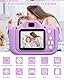 Kinderkamera,Kinder Kamera 1080P Bildschirm Kamera Kinder mit 64GB-Karte Selfie Digitalkamera Kinder Fotoapparat Kinder für 3-12 Jungen Mädchen Geburtstagsgeschenk Weihnachten Spielzeug