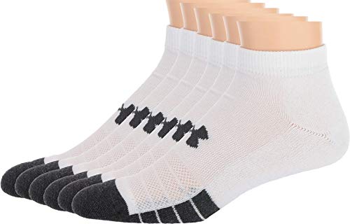 Under Armour Standard Performance Tech Low Cut Socks, Multipairs, White (6-Pairs), X-Large