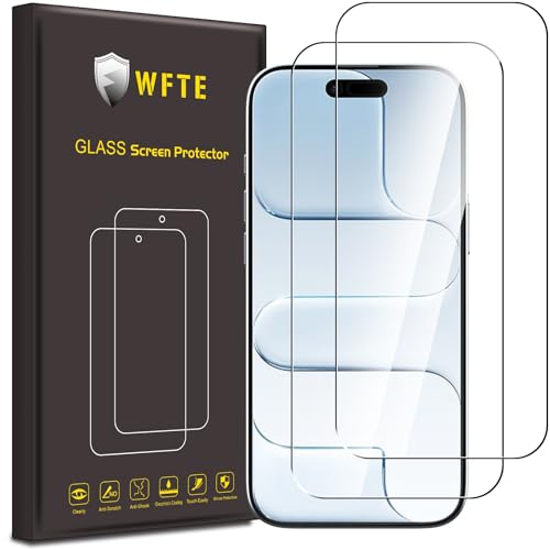 WFTE [2 Stück Schutzfolie für iPhone 17 Air Panzerglas Glasfolie 9H Härte, Anti-Kratzen, Anti-Bläschen Displayschutzfolien Panzer Schutz Glas für Apple iPhone Air