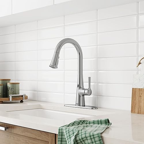 American-Standard-7441381075-Southport-Touchless-Pull-Down-Kitchen-Faucet-with-Sprayer-18-GPM-Stainless-Steel American Standard 7441381075 Southport Touchless Pull Down Kitchen Faucet with Sprayer 18 GPM Stainless Steel
