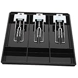 KALLORY Cash Register Tray Compartment Cash Drawer Organizer Store Till Insert
