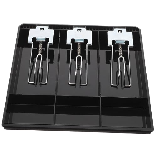 KALLORY Cash Register Tray Compartment Cash Drawer Organizer Store Till Insert