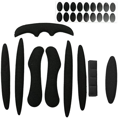 Helmpolster-Set, Universal Fahrradhelm-Schaumstoffeinsätze, 1 Set Fahrradfutterschwamm, Anti-Kollisions-Helm-Schaumstoffpolster, Helmpolsterung, Ersatz für Fahrrad, Motorrad, Fahrradhelm (Schwarz)