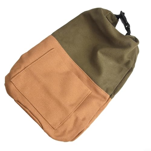 Bolsa de almacenamiento de lona para lámparas de aceite de queroseno con cierre de hebilla superior y compatibilidad con tamaños comunes de linternas de camping (color mezclado)