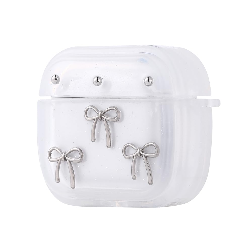 Zore Apple ile uyumlu Airpods 4 Zore Airbag 44 Airbag Tasarımlı Simli Şeffaf Kutup Kılıf Fiyonk