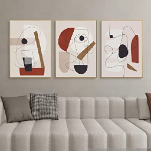 Toile abstraite Picasso pour décorer un grand mur de séjour 60x90