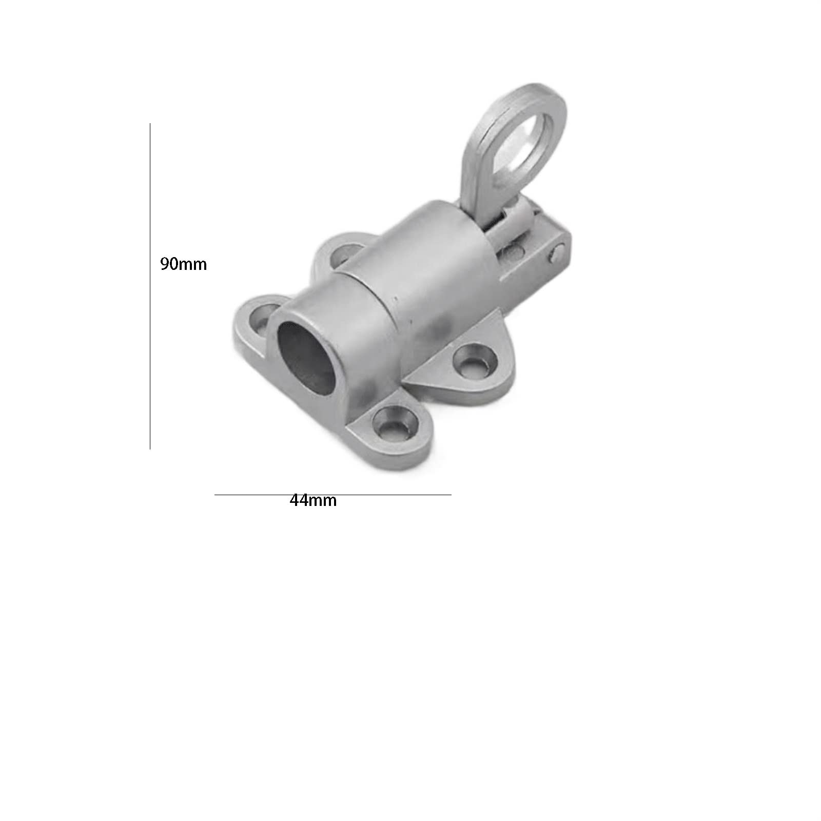 Bullone della Porta di casa Chiusura di Sicurezza Hasp Anello Scorrevole Serratura in Lega di Alluminio Chiusura a Molla Automatica Chiusura a Molla for Porta Finestra