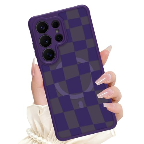 Coque Samsung S26 Ultra MagSafe idée cadeau fille motif violet