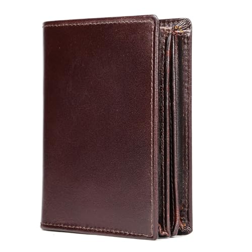 Men's Wallet Men's Creative Light Luxury Convenient Retro Wallet for Party，Travel(Brown)