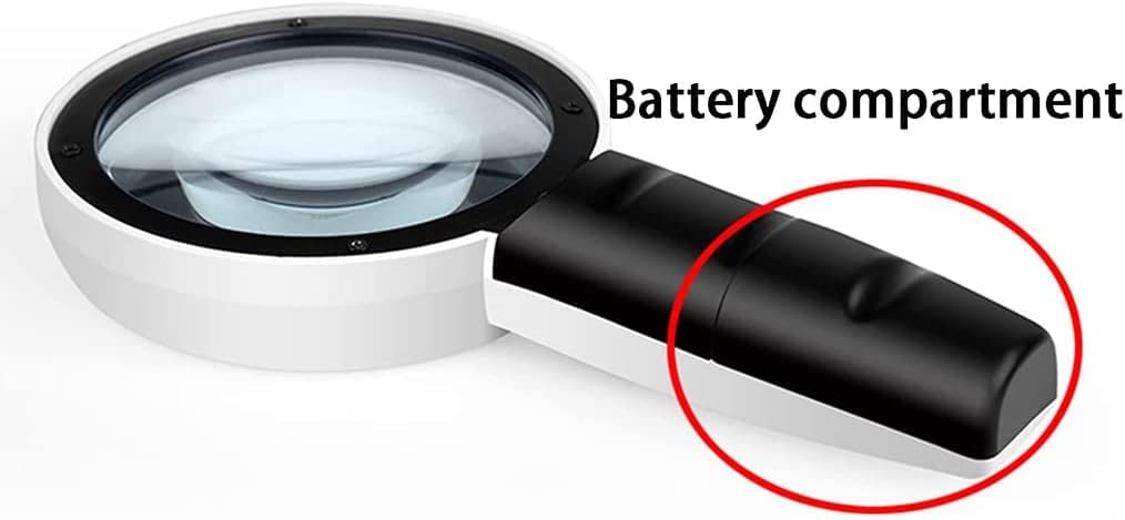 Ręczna lupa powiększająca 30X z 3 diodami LED, podświetlana lupa z podświetleniem, lupa do czytania w leczeniu zwyrodnienia plamki żółtej, czytanie dla seniorów, lutowanie, inspekcja, białe okulary
