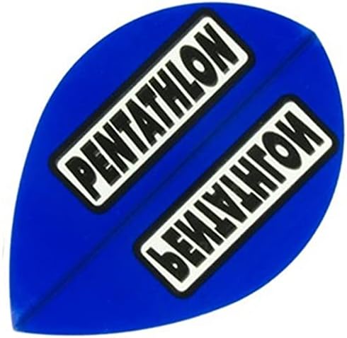 US Darts Pentathlon Blue Pear Shape Dart Flights - 3 juegos (9 vuelos) - 100 Micro Ex-Tough