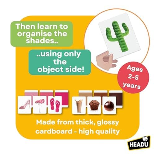 Headu Flashcards Colors Montessori crianças Mu27859 jogo educativo para crianças 2-5 anos