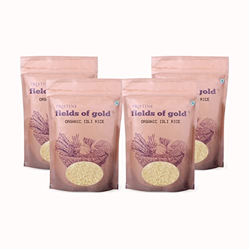 Image of PRISTINE Fields of Gold Organic Idli Rice, 1 kg (Pack of 4)