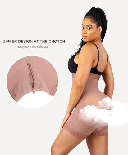 Lover-Beauty Fajas Colombianas Shapewear for Women Strapless Body Shaper Tummy Control Postpartum Faja Shorts Butt Lifter4