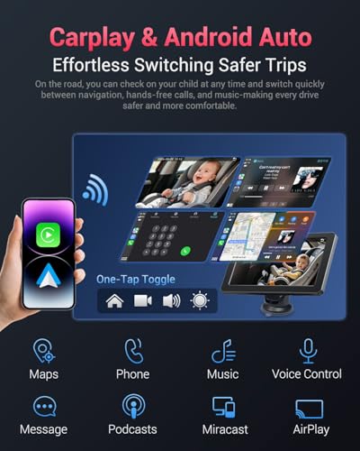 Faninso 7" HD Touchscreen Baby Car Camera V5 の商品画像 4