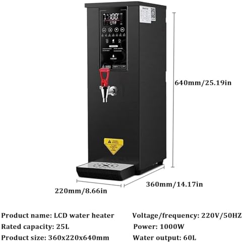 Commercial Hot Water Boiler with Digital Control, Auto Temperature Adjustment for Tea & Coffee Catering, High Efficiency, Fast Heating, Perfect for Events & Restaurants