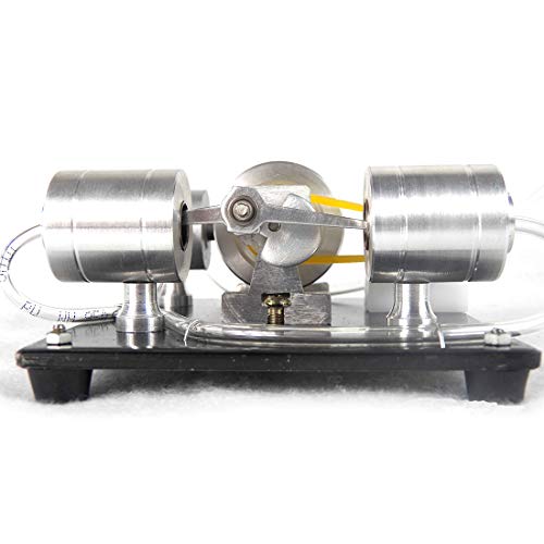 Batop Stirlingmotor Bausatz , Sterling Engine mit Dampf Kessel und Alkohol Brenner Stirling Engine Kit DIY Stirlingmotor… – Bild 4