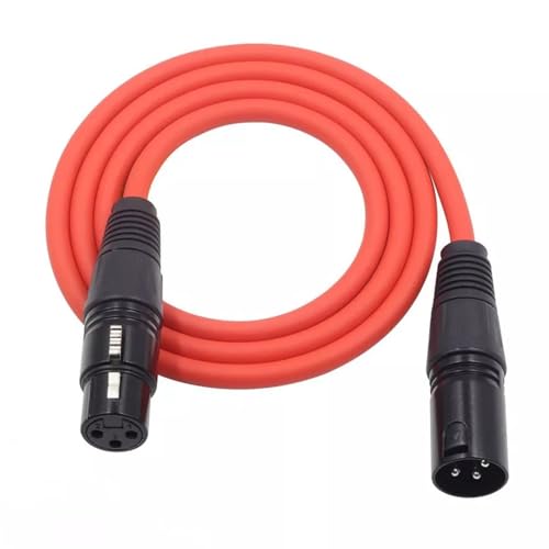Image of hayden XLR Male to Female Microphone Cable 3 Meter for Musical Instruments, DJ & VJ Equipment, Recording, Computer, PA & Stage, Cables & Leads (ORANGE)