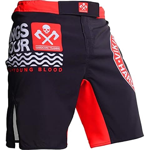 Hardcore Training Fight Shorts Men’s Vikings On Tour Cage No-Gi Boxing BJJ MMA Muay Thai Cover