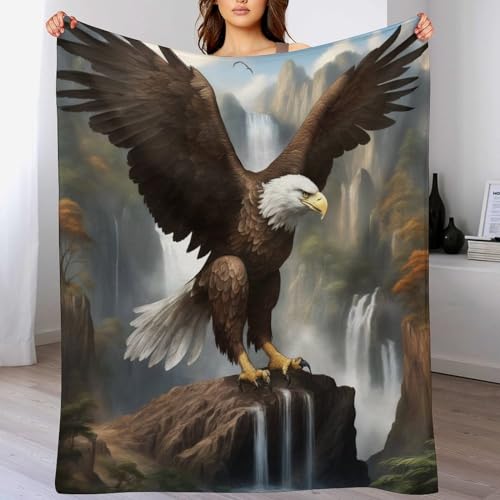 Couverture de canapé aigle en flanelle pour des soirées cocooning chaleureuses