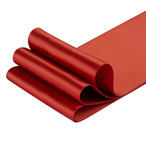 Double Faced Satin Ribbon, 75mm X 22M, Solid Polyester Craft Ribbon, Perfect for Gift Wrapping Crafts - Image 3