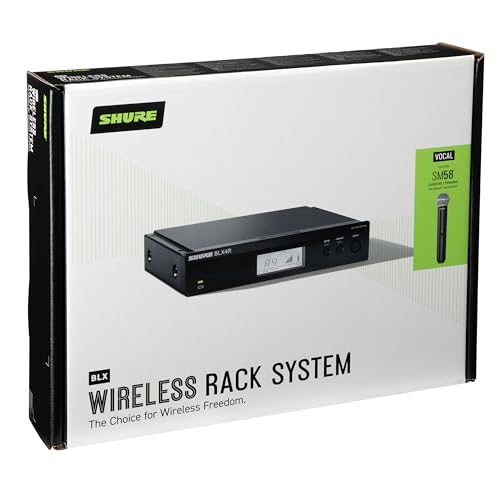 image for Shure BLX24R/SM58 Wireless Microphone System - 14-Hour Battery Life, 3